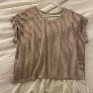 Esley textured linen top